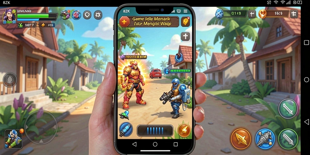 Tampilan menarik dari gameplay santai 8ZK yang memikat.