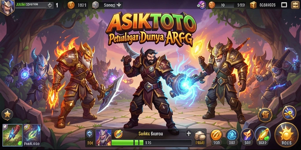 Screenshot gameplay ASIKTOTO yang menampilkan aksi seru dan karakter dalam pertempuran.