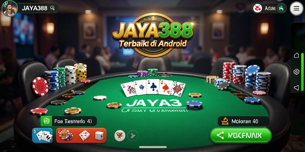 Tampilan gameplay Poker yang mendebarkan di JAYA388.