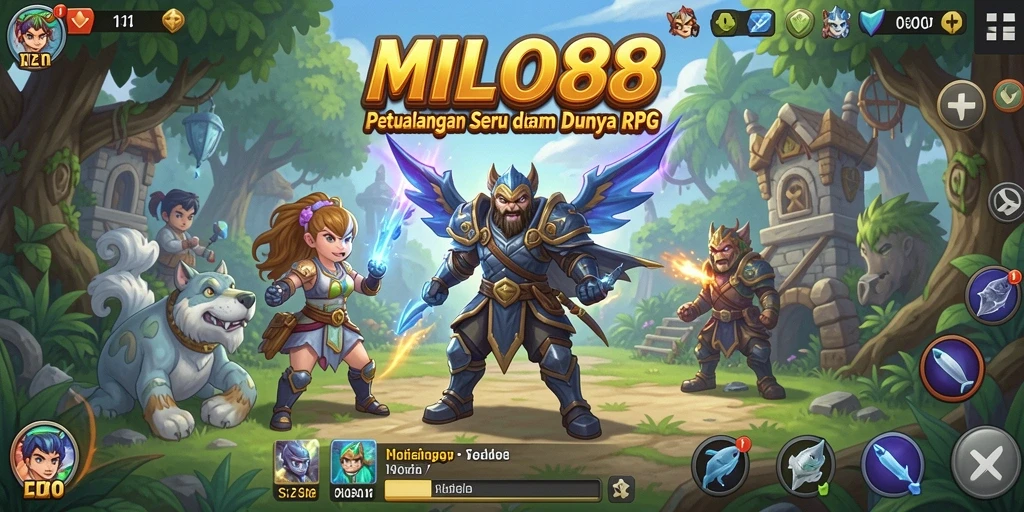 Screenshot gameplay dari MILO88 menunjukkan petualangan yang mendebarkan dalam dunia RPG.