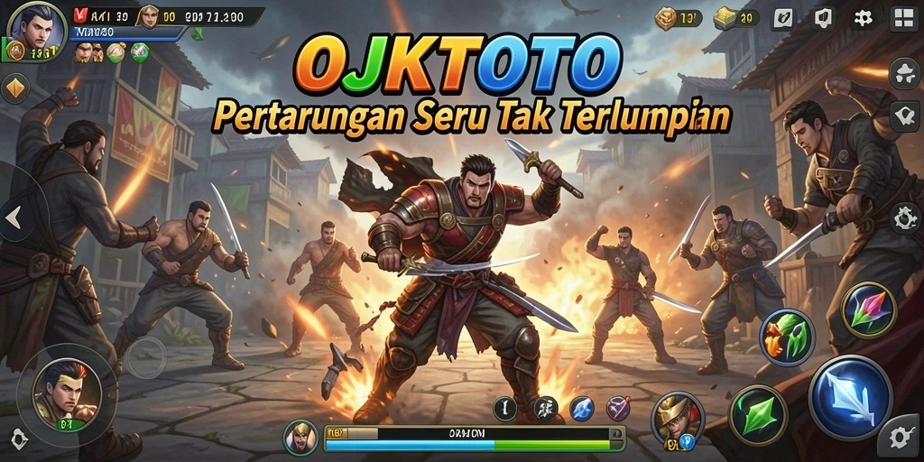Gameplay OJKTOTO yang memikat di arena pertarungan.