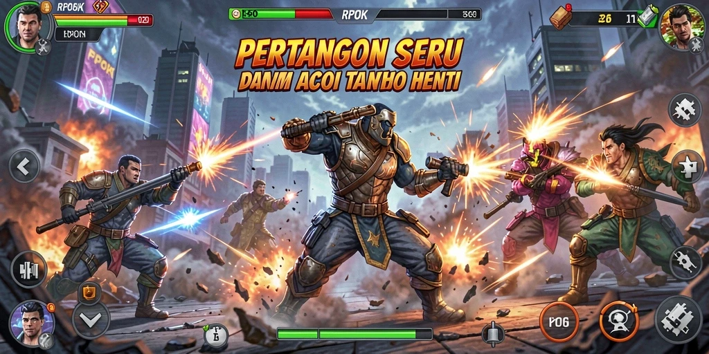 Screenshot gameplay RPOK menunjukkan aksi seru dan grafis yang menakjubkan.