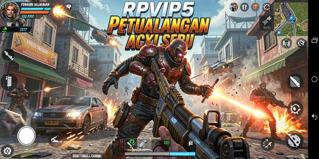 Tampilan gameplay RPVIP5 yang mendebarkan dan seru.