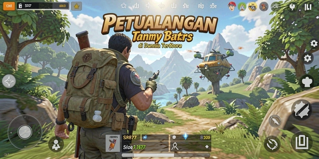 Tangkapan layar SR877 menampilkan momen eksplorasi dunia terbuka yang menakjubkan.