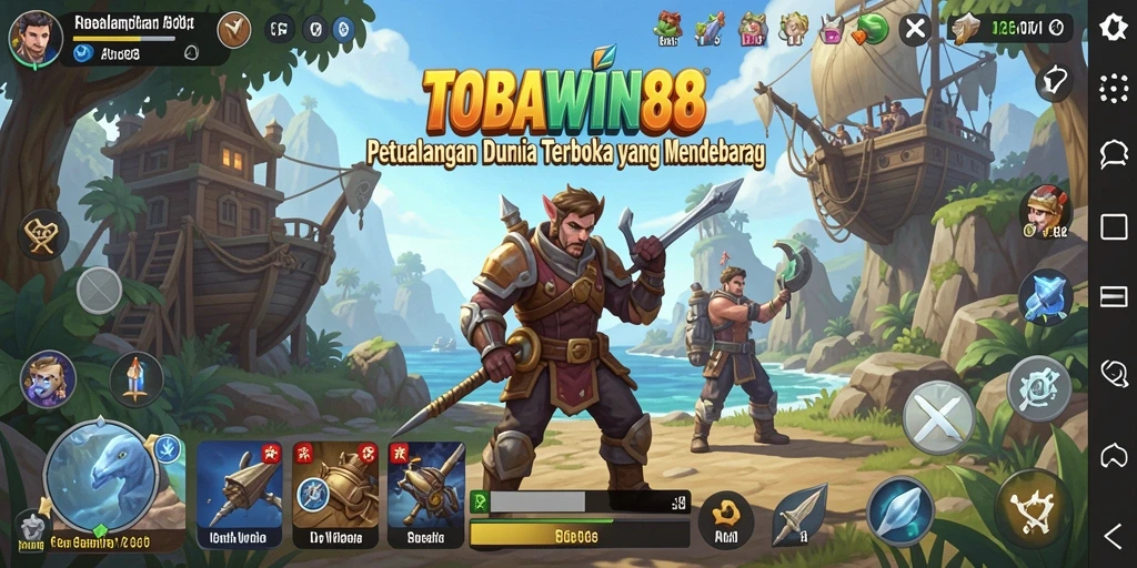 Gameplay Open World TOBAWIN88 yang menyenangkan dan interaktif.