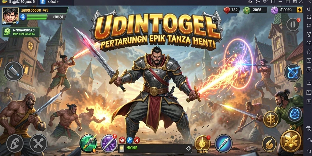 Tampilan seru gameplay Fighting di UDINTOGEL dengan aksi bertarung intens.