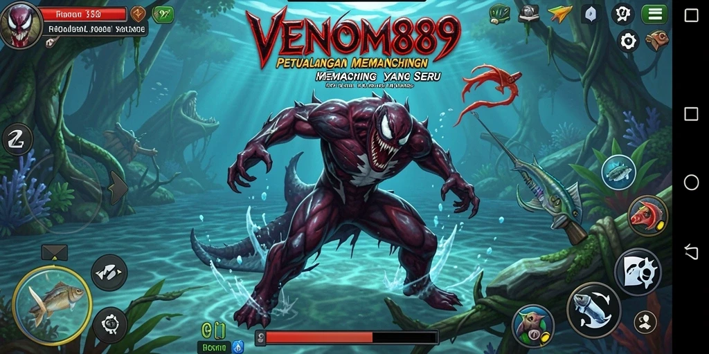 Tampilan menarik gameplay memancing di VENOM889.